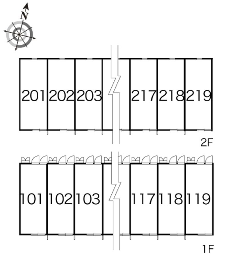 レオパレスサニーコートＡ 間取配置図
