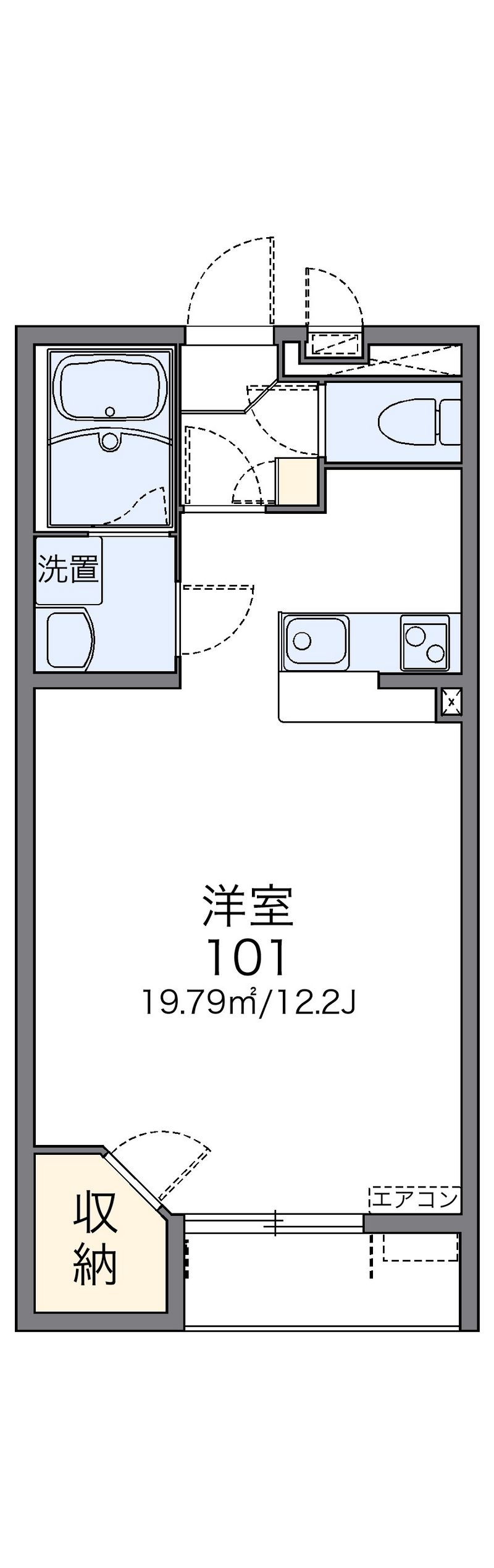 レオネクストＡＫＵＲＡ６ 間取図