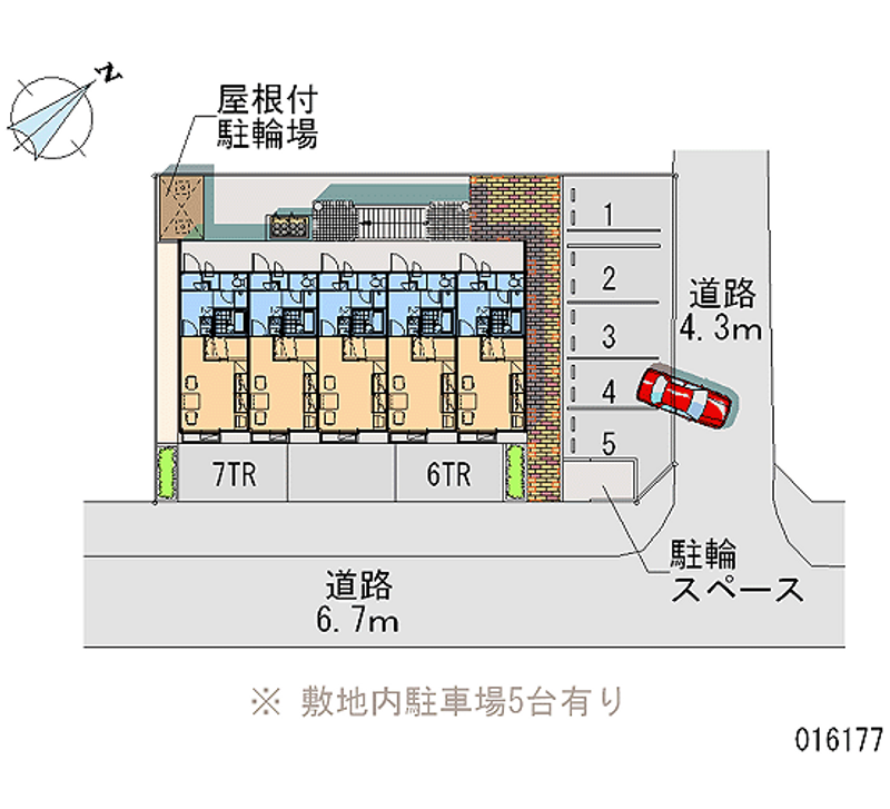 レオパレス播磨Ⅱ 区画図