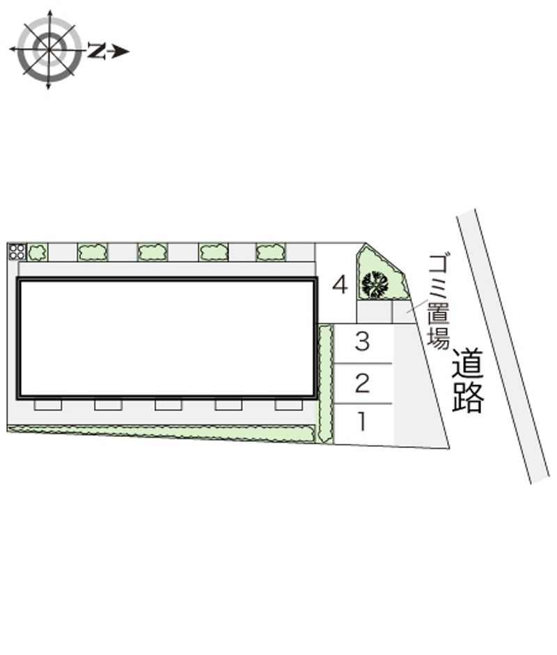 レオパレス高安 配置図