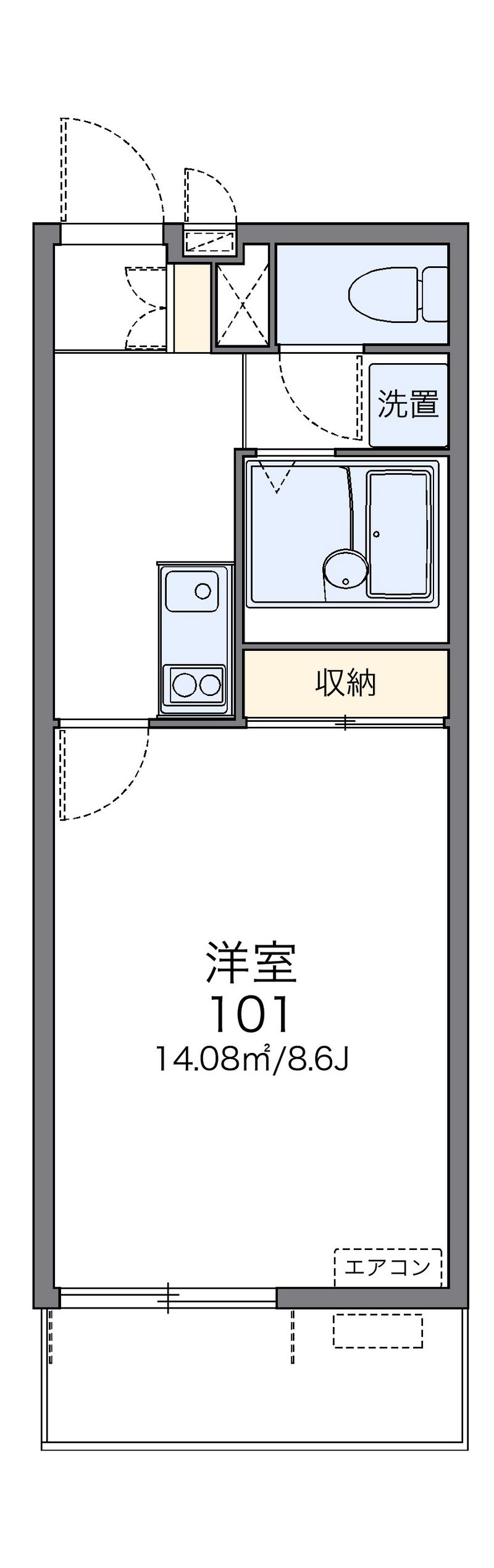 レオネクストブルーヴィラⅡ 間取図