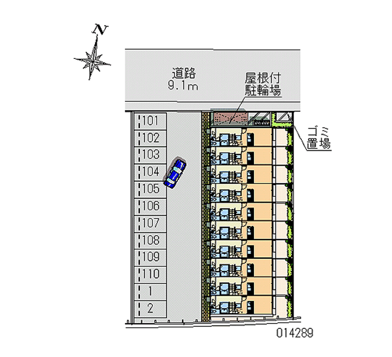 14289 Monthly parking lot