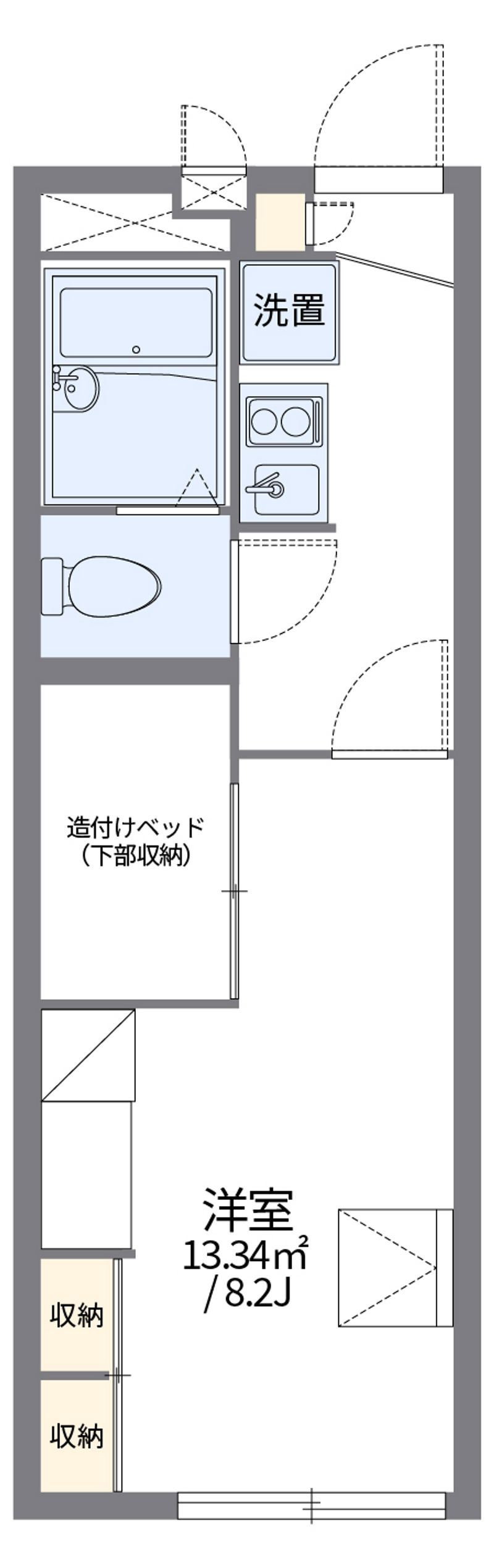 レオパレス西小田 間取図