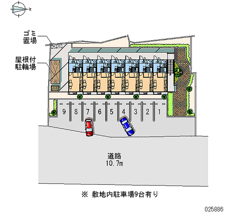 レオパレスヴィヴァーチェ 月極駐車場