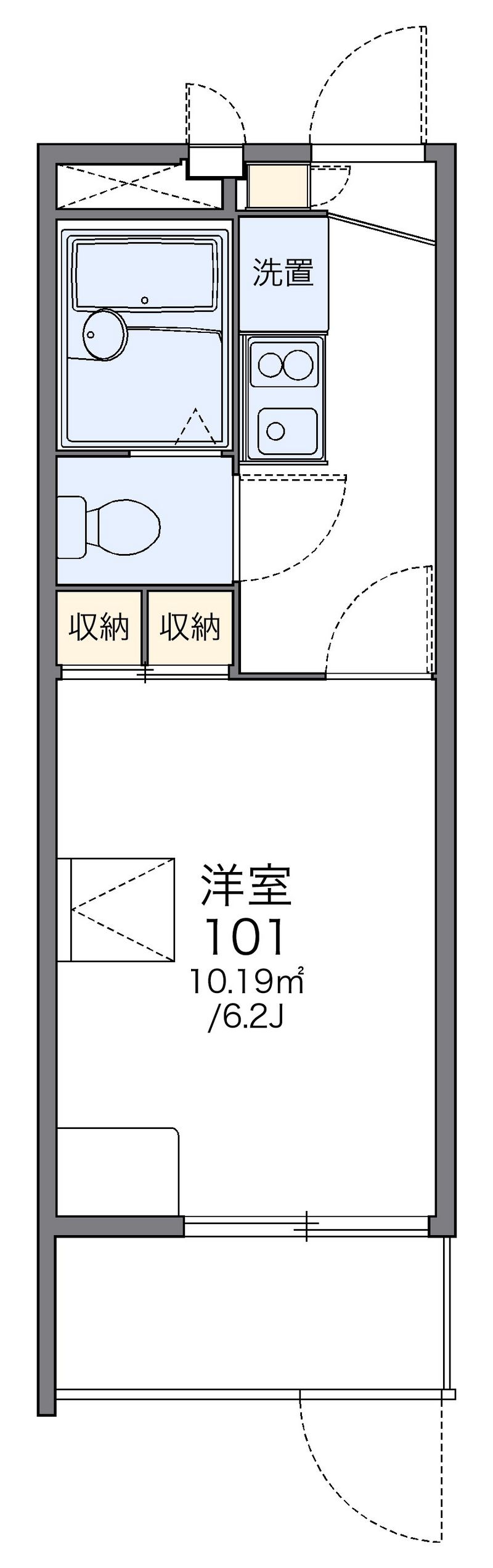 レオパレス新瑞 間取図