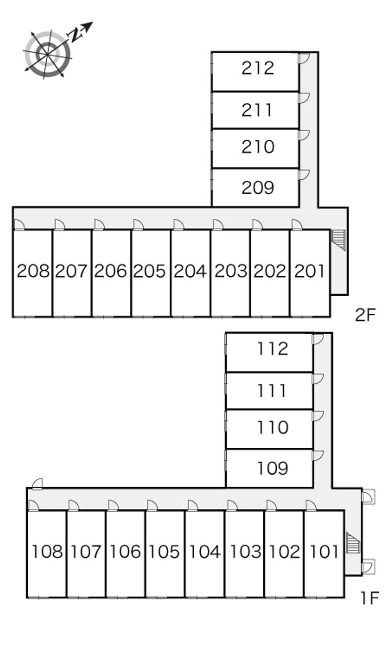 レオパレスクレエ 間取配置図