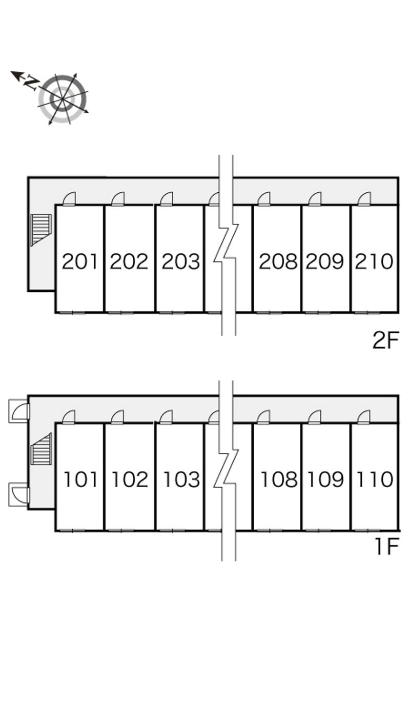 レオパレストリノ 間取り配置図