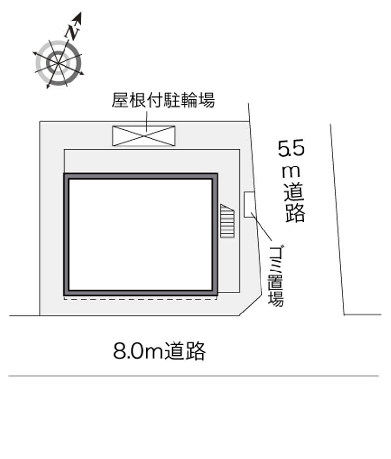 レオパレスサン２ 配置図