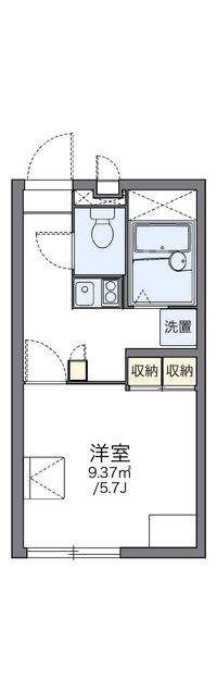 レオパレスピース　ワン 間取り図