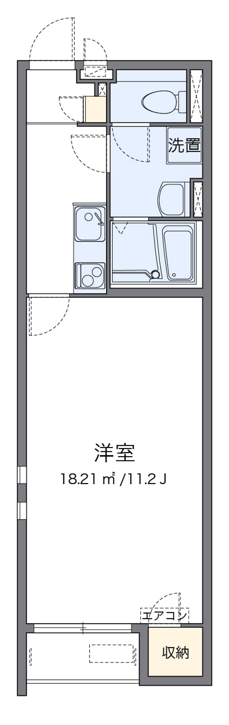クレイノレガーレ長船 間取図