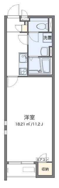 クレイノレガーレ長船 間取り図