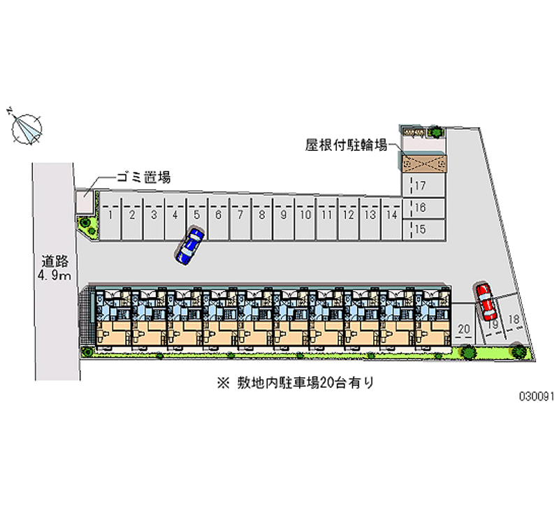 30091 Monthly parking lot