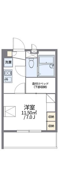 レオパレス長筬 間取り図