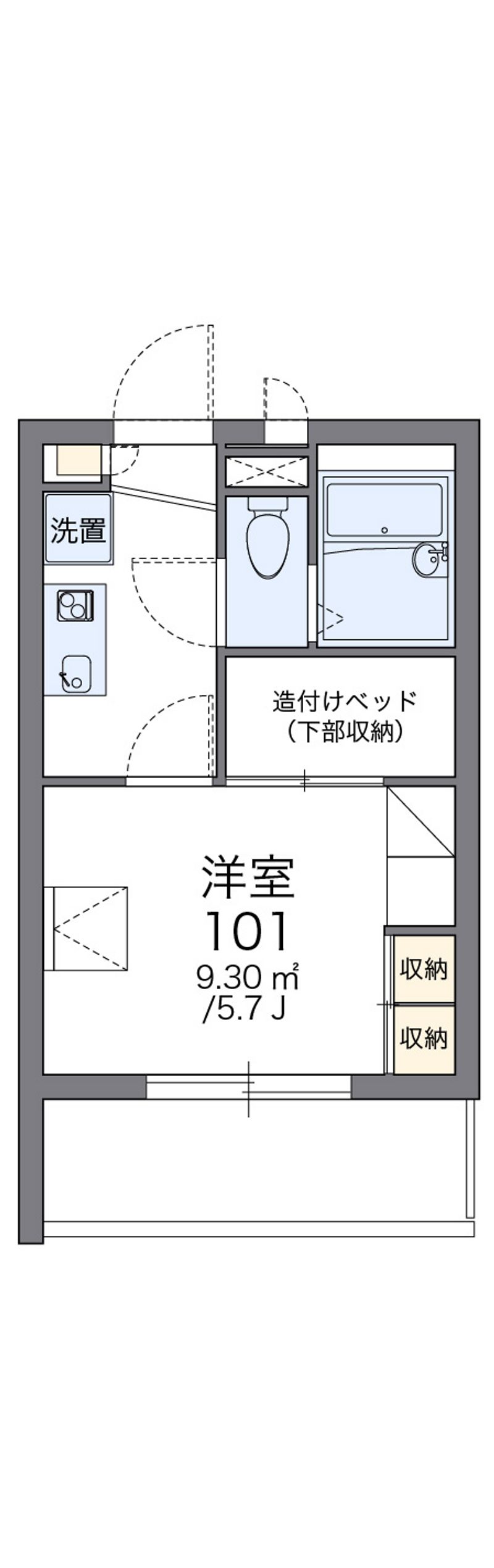レオパレスクレスト　ＳＨＩＮＯ 間取図