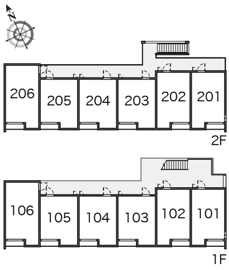 クレイノエルヴィータ東比恵 間取配置図