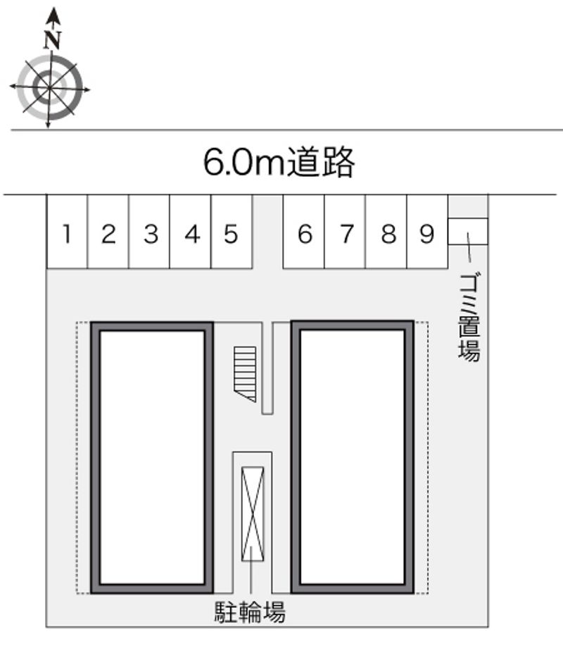 レオパレス陣原 配置図