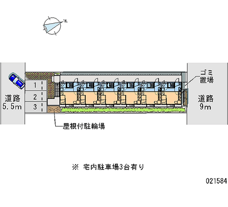 レオパレス西米野 月極駐車場