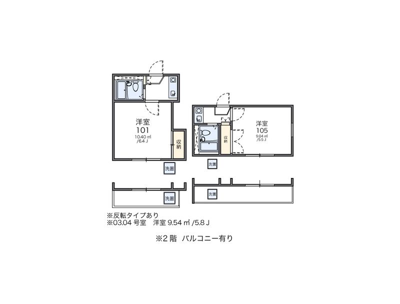 レオパレス伏見第３ 間取図