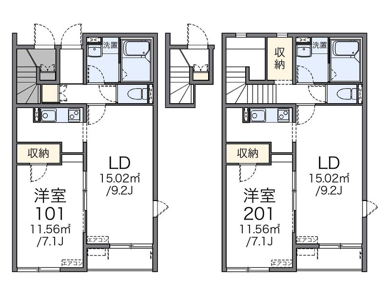 レオネクストアイ＆ロンⅤ 間取図