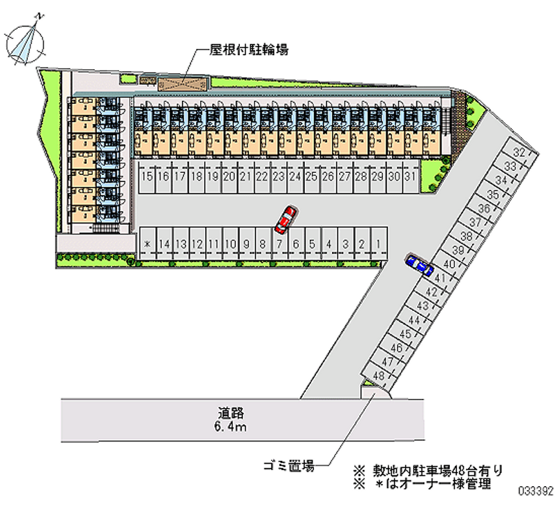 レオパレスフォンティーヌ囲護台 月極駐車場