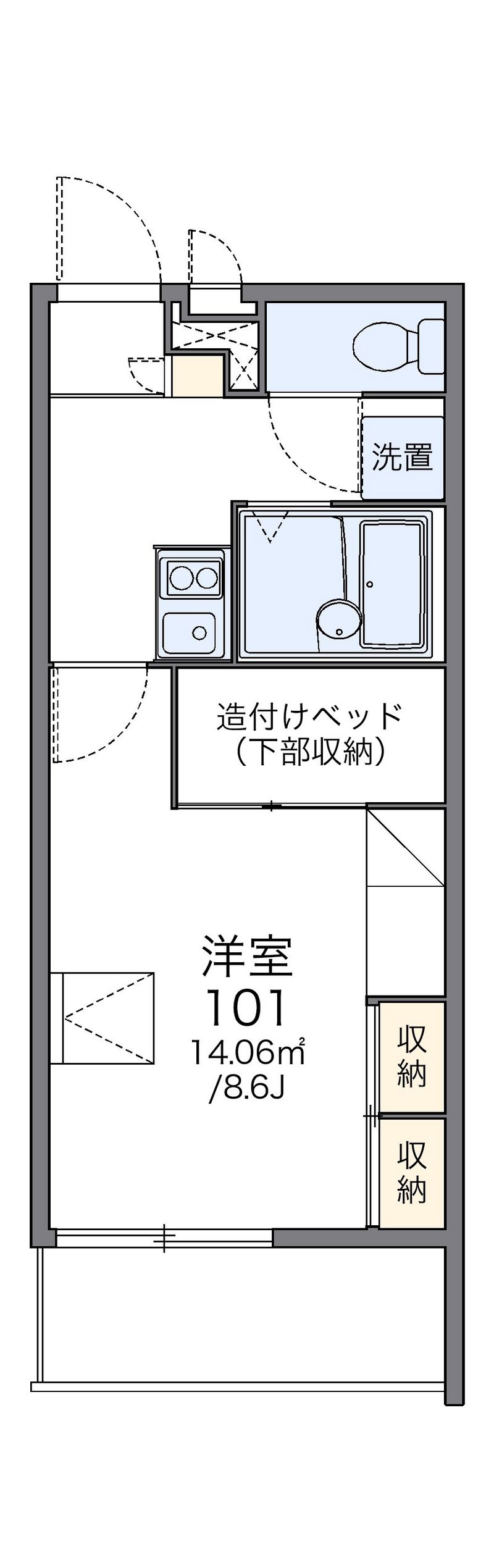 レオパレスソレーユ　Ⅱ 間取図
