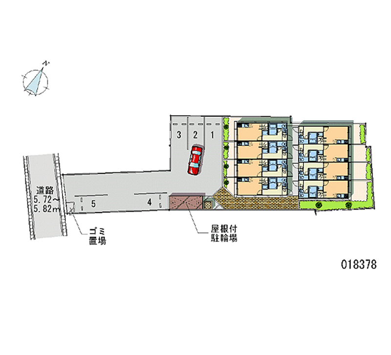 レオパレスカトレア 月極駐車場