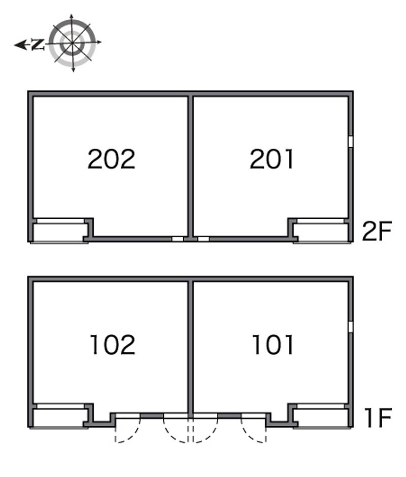 レオネクストプルメリアコート 間取り配置図