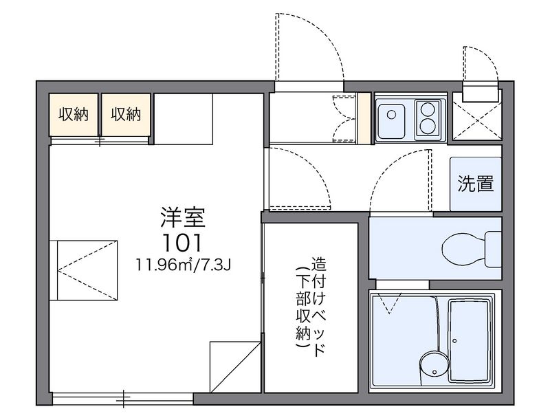 レオパレスパーク３ 間取図