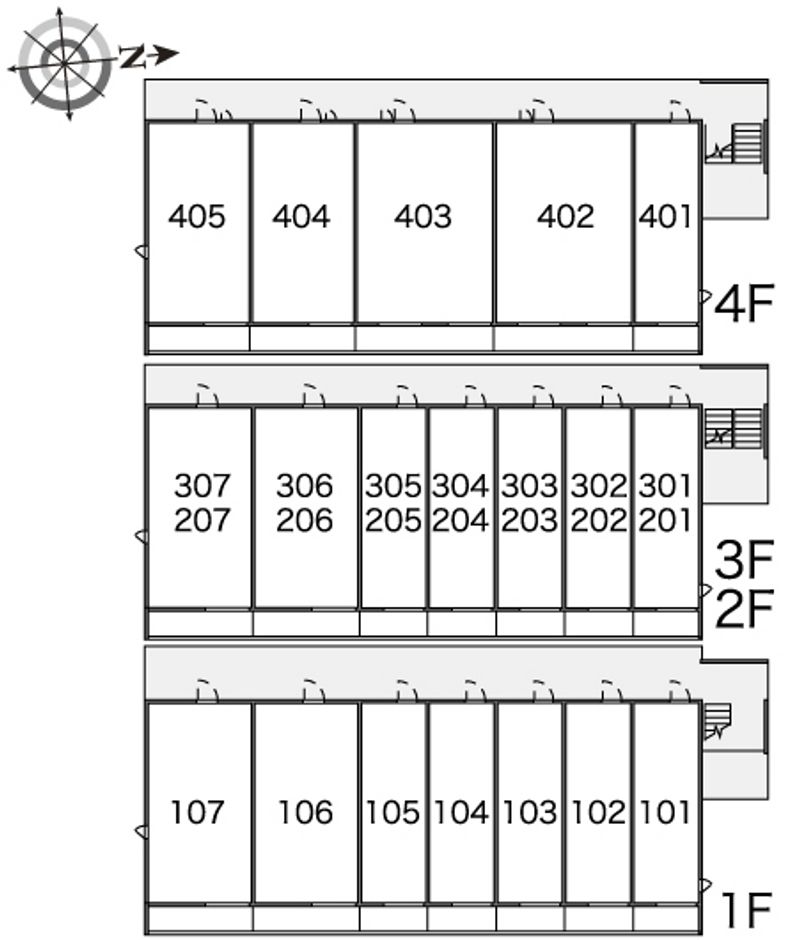 レオネクストサンサーラ 間取り配置図