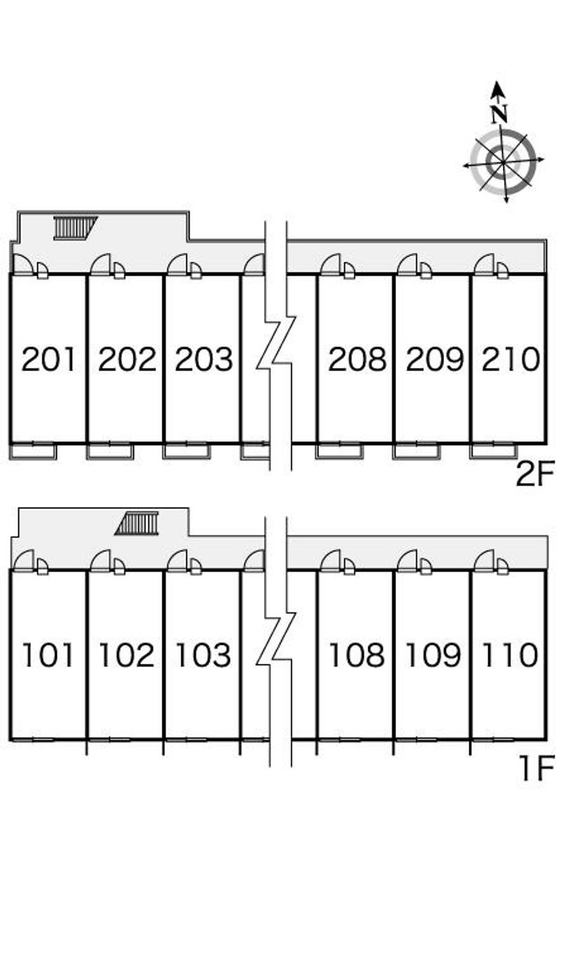 レオパレスブレイヴ 間取配置図
