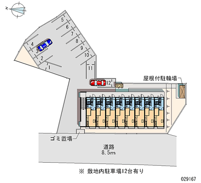 レオパレスサンロード石脇 月極駐車場