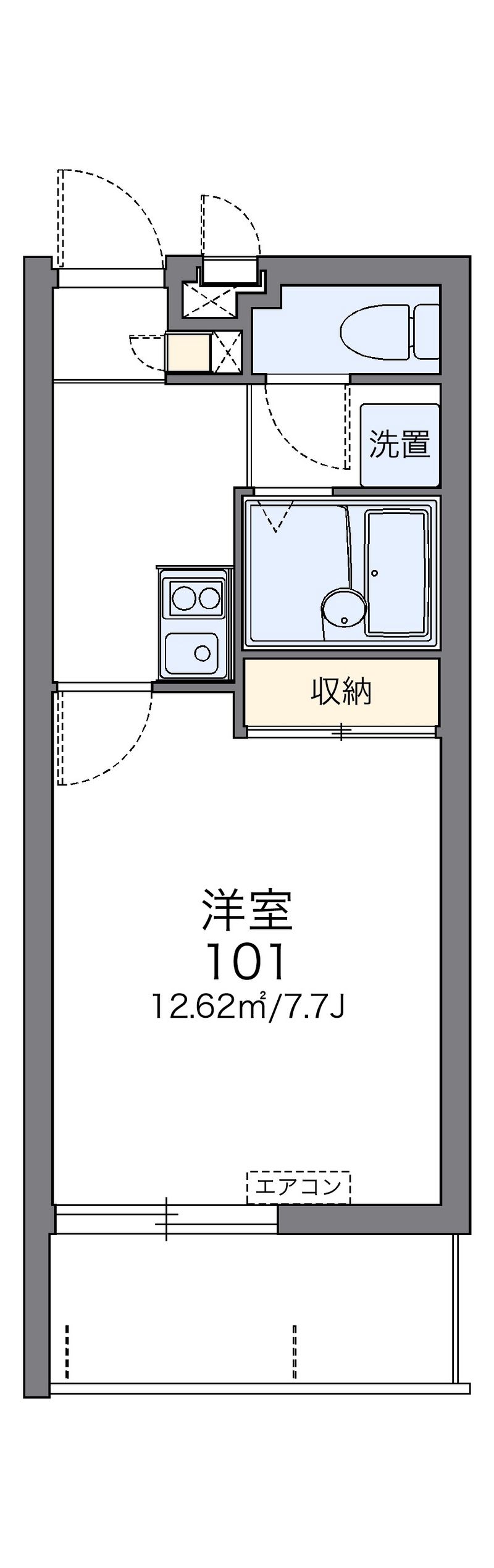 レオパレス松尾公園前 間取図