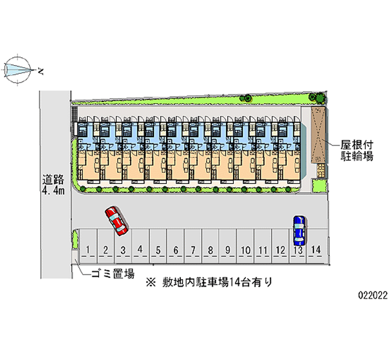 22022 Monthly parking lot