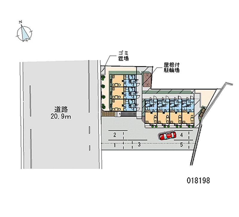 レオパレスあきば 月極駐車場