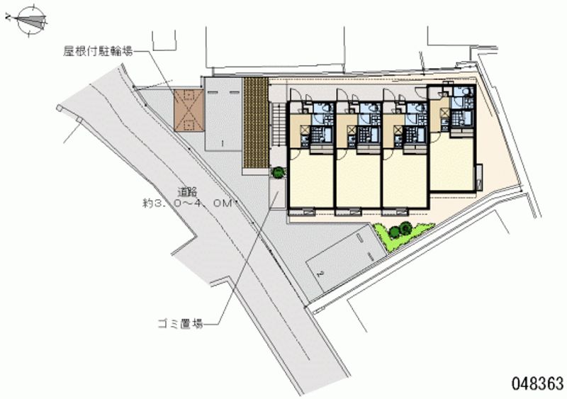 レオパレススターポート３１ 区画図