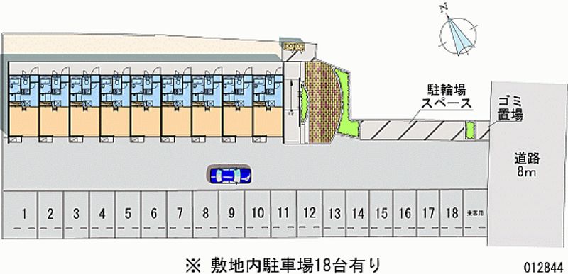 レオパレスカルムＮＡＢＡ 月極駐車場