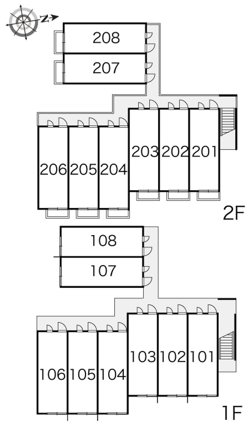 レオパレスイーグル 間取配置図