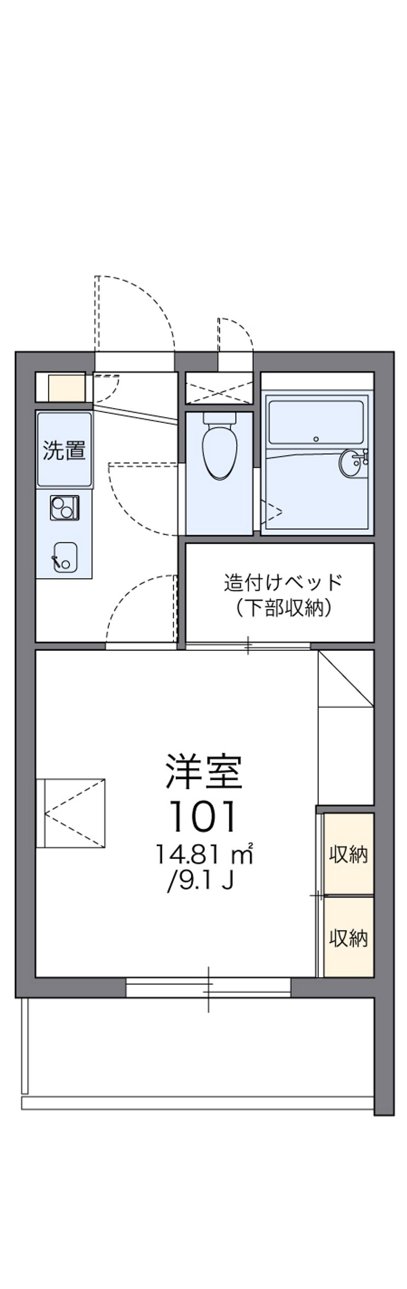 レオパレスレグルス 間取図