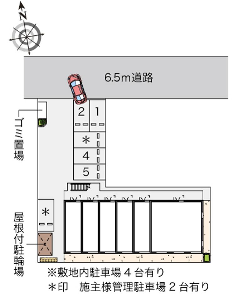 レオパレスあおば 配置図