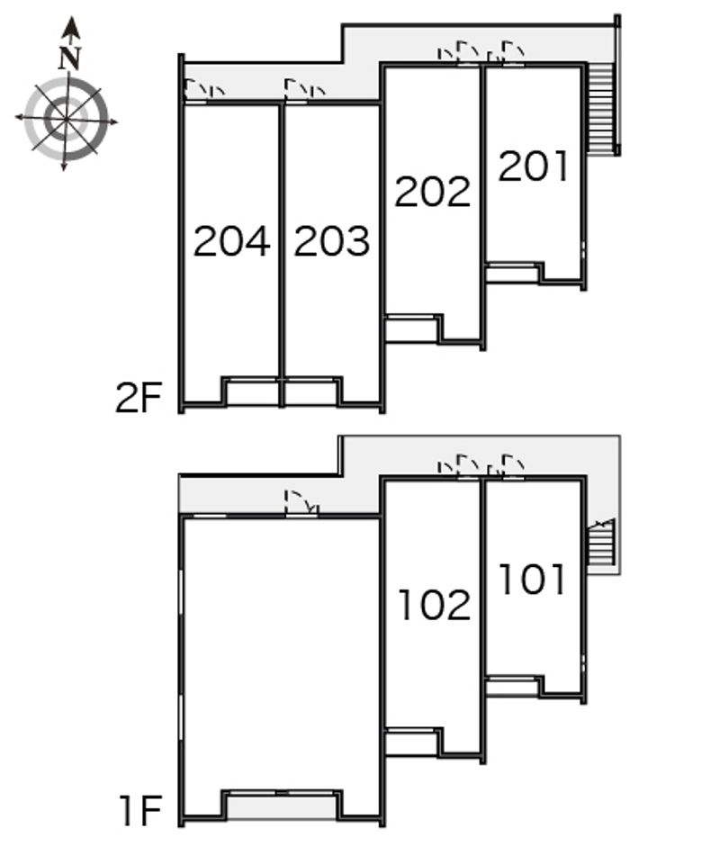 クレイノ石橋 間取り配置図