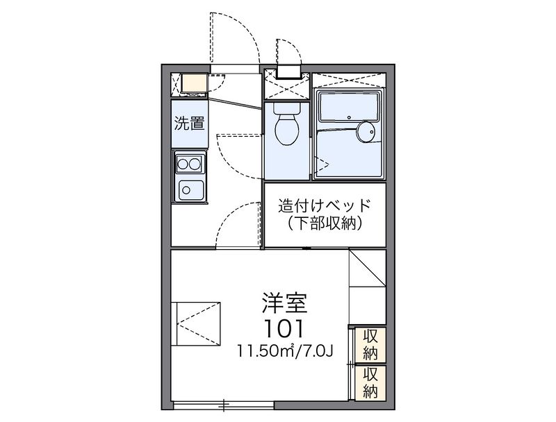 レオパレス常盤町 間取図