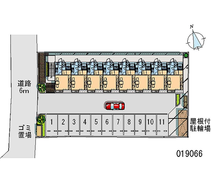 レオパレススジャク 月極駐車場