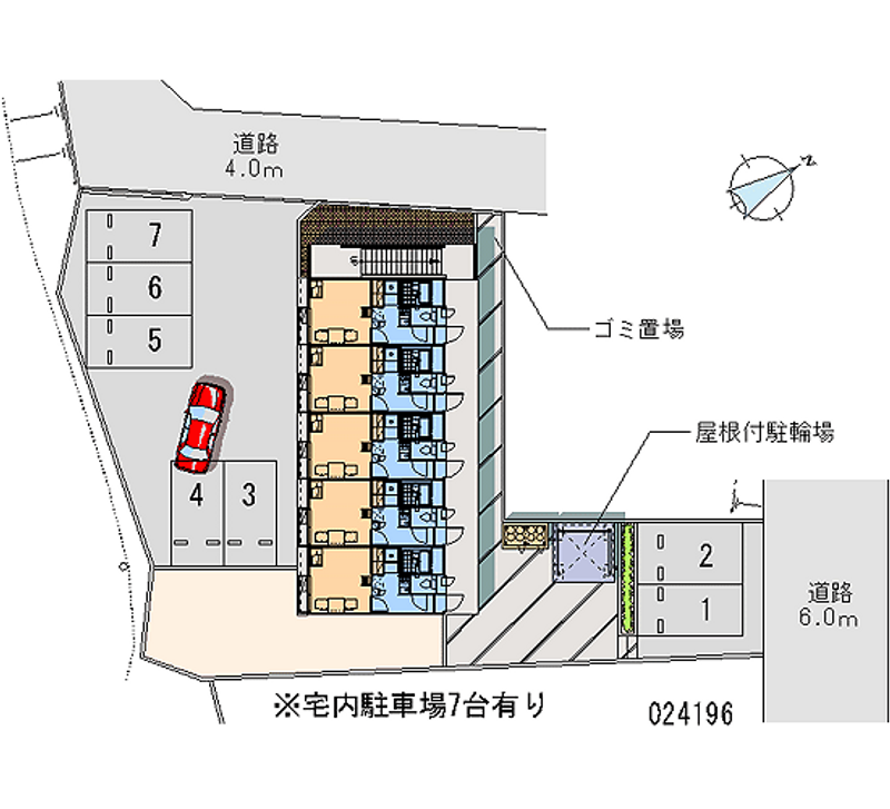 レオパレスセブンヒルズ 月極駐車場