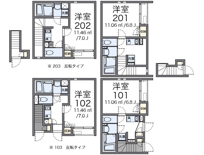 クレイノ中村本町 間取図