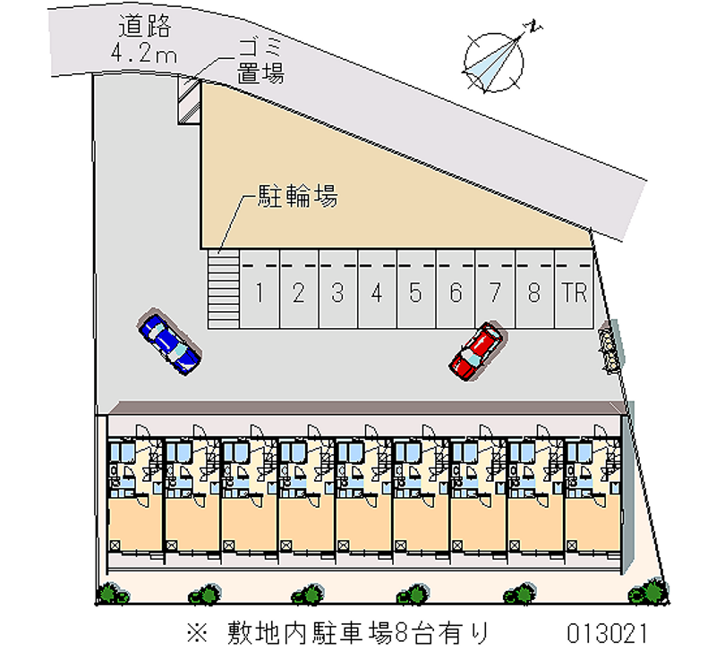レオパレス神山 区画図
