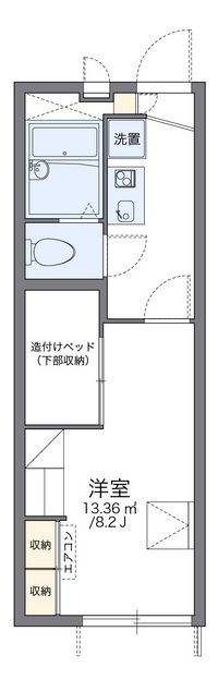 レオパレスブラン大分 間取図