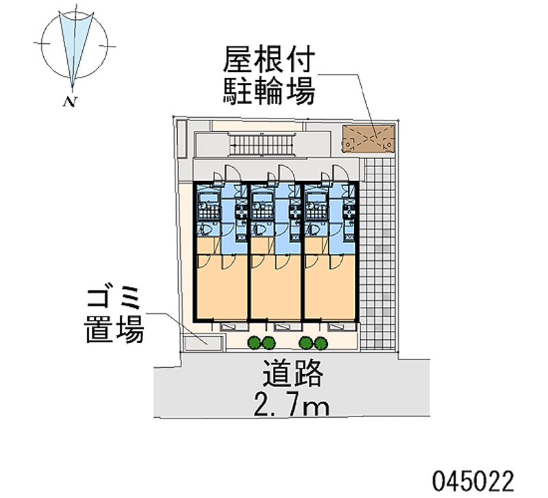 レオパレスミツホ第３ビル 区画図