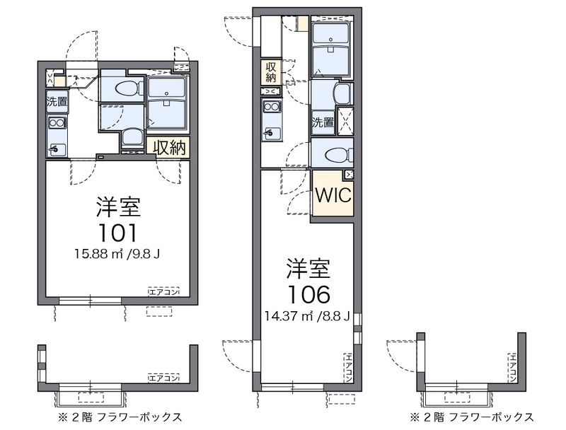 クレイノラーラⅡ 間取図