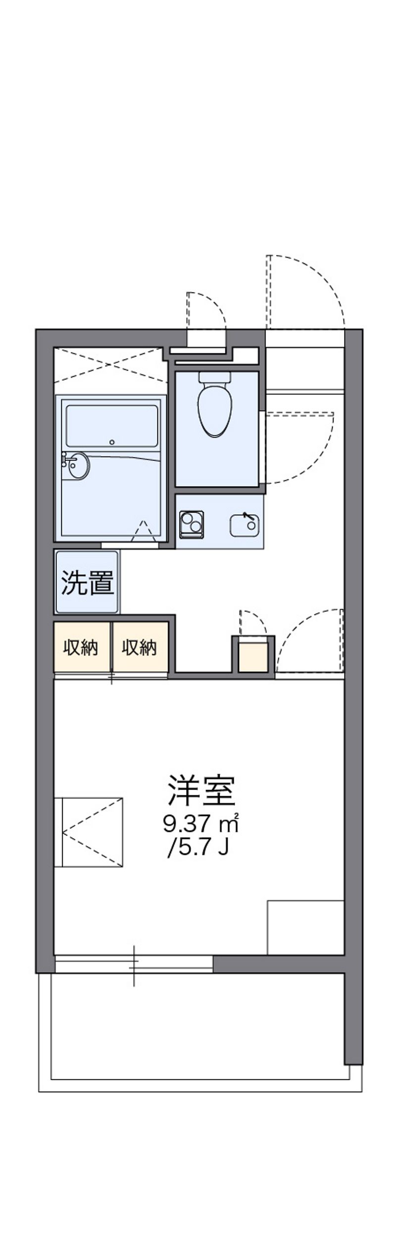 レオパレス岡本 間取図