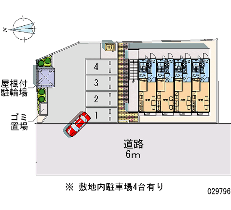 レオパレス菊 月極駐車場